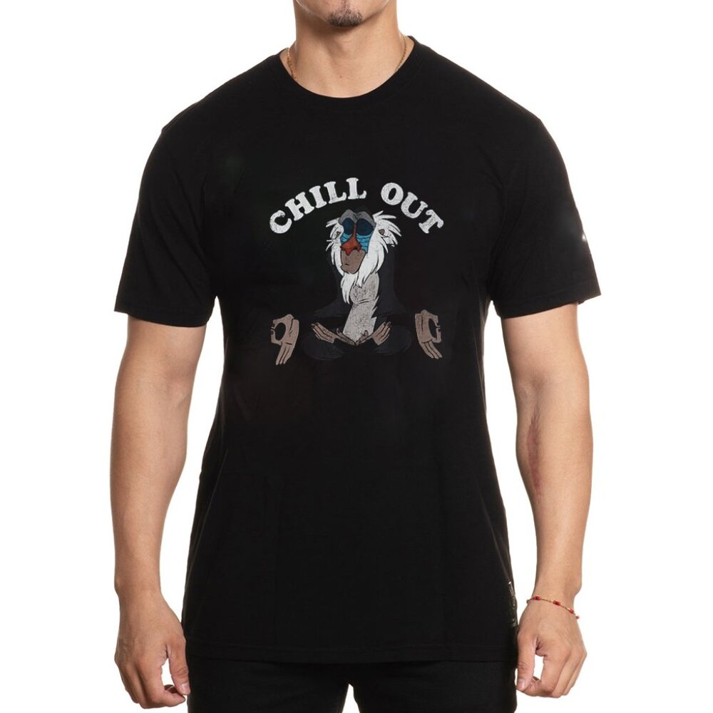 Lion King Rafiki Chill Out Meditation Graphic T-Shirt